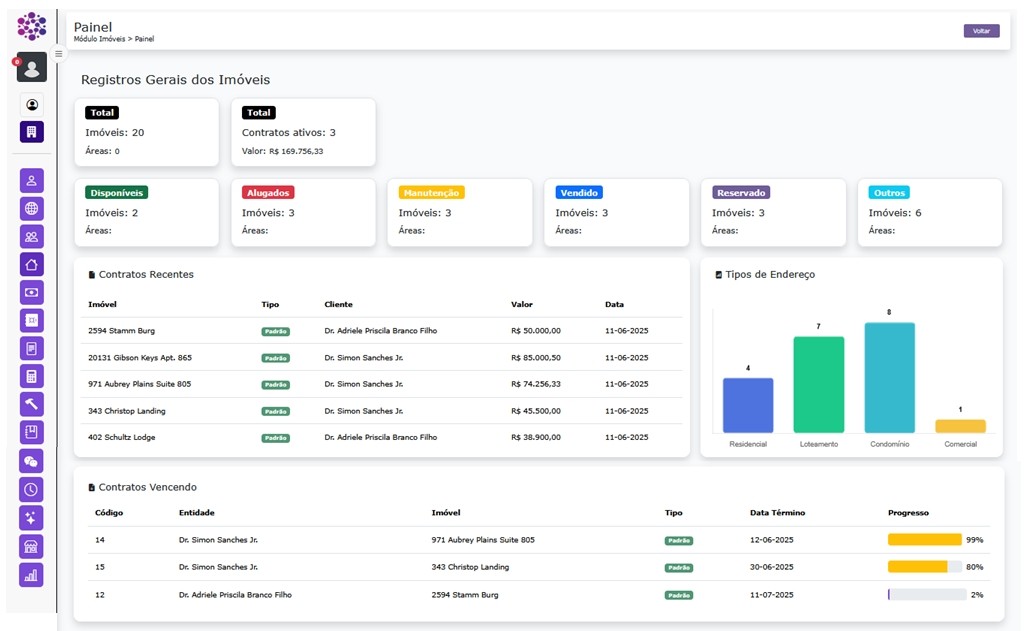 Interface imobiliária